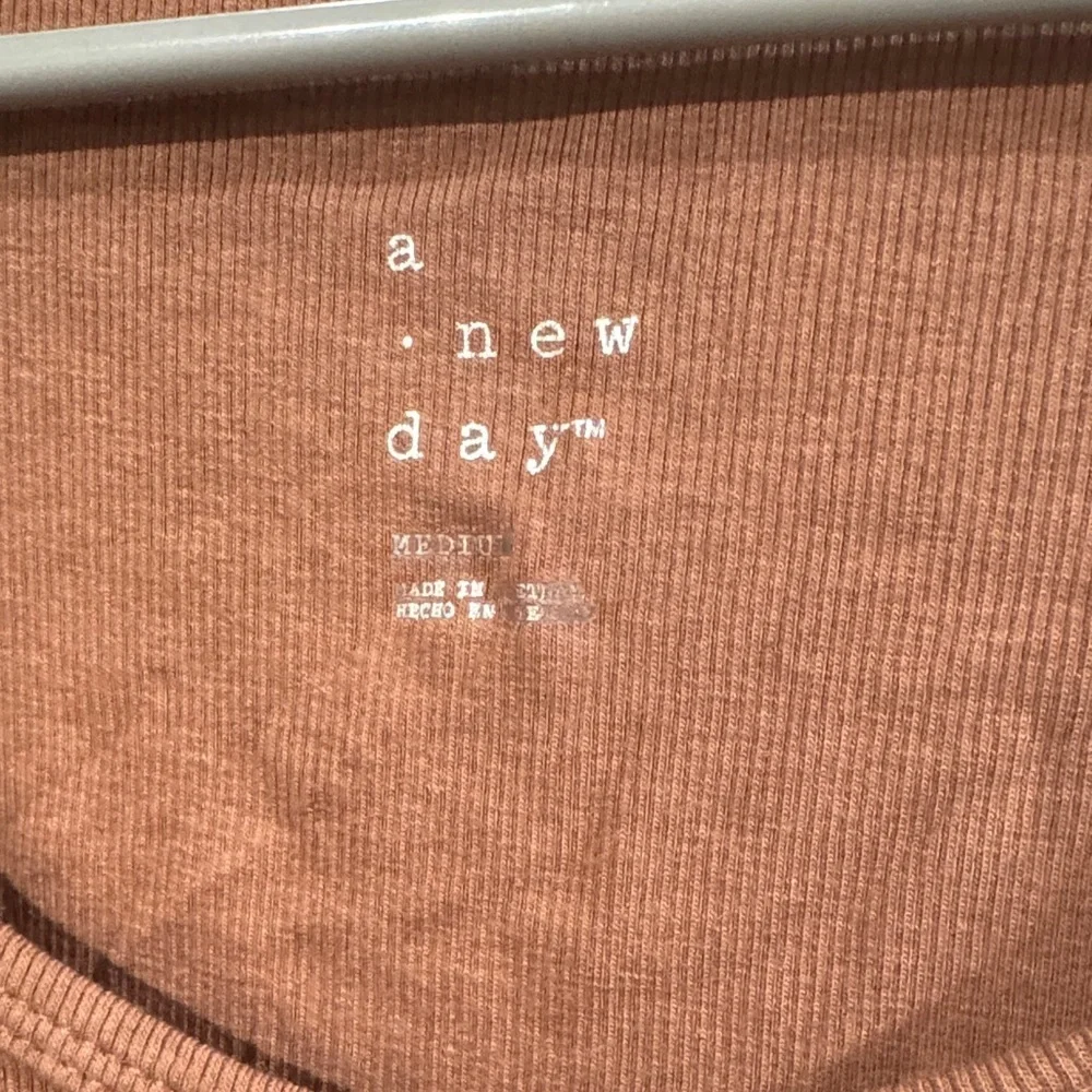 🍗  a new day Women's Button-Down Top - Tan - Picture 2 of 4
